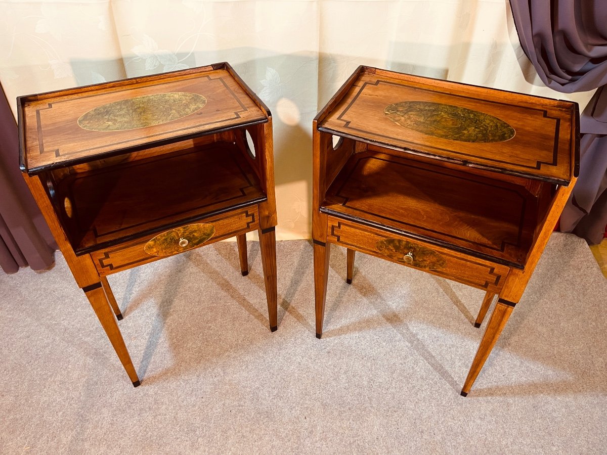 Pair Of Tables, Stamp Hache Fils In Grenoble -photo-4