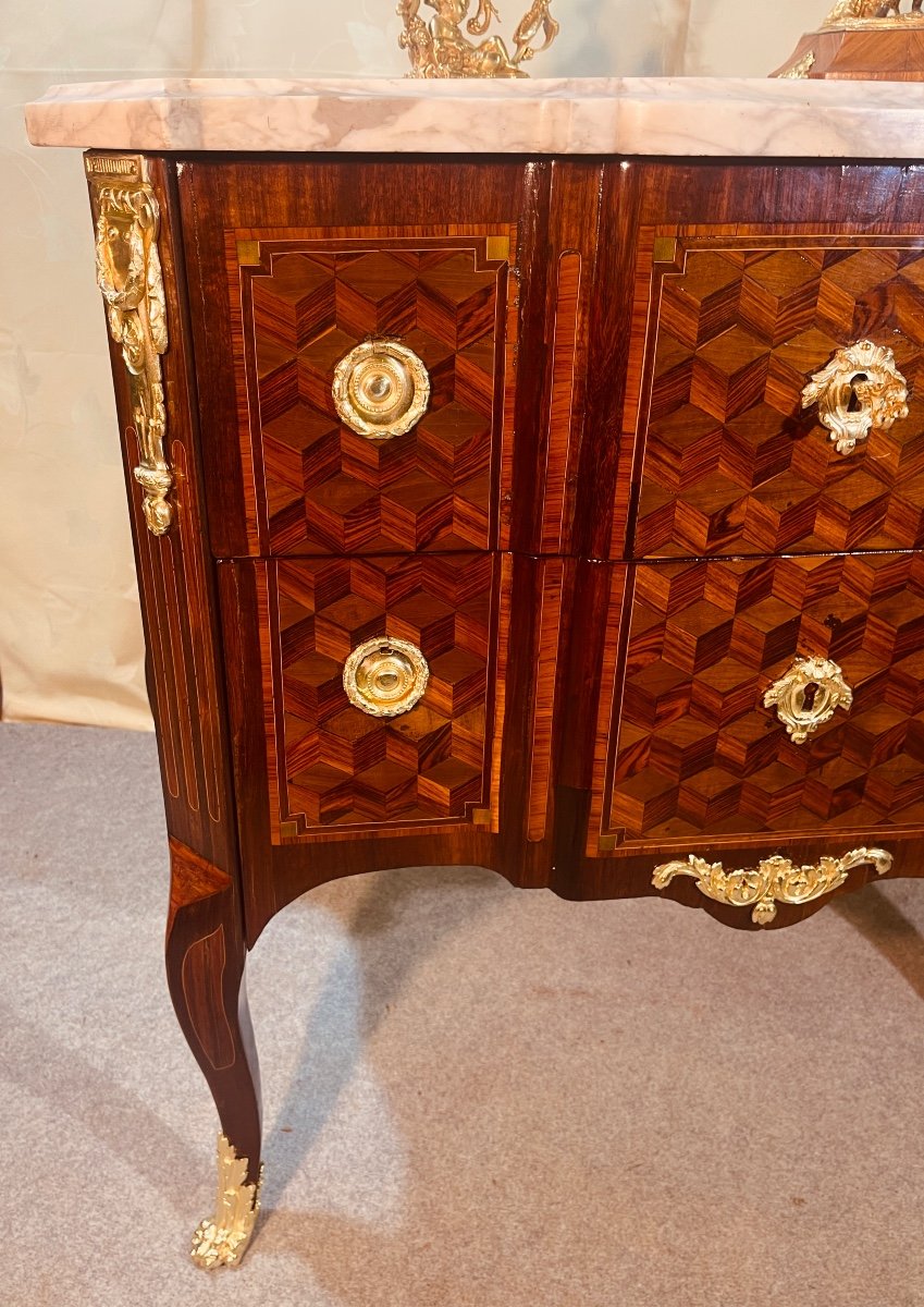 Chest Of Drawers Stamped J. Dautriche, 18th Century -photo-2