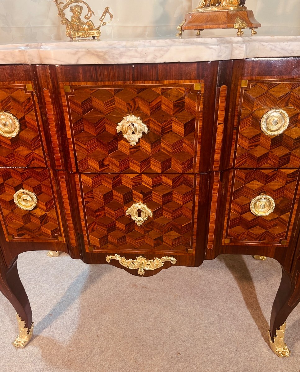 Chest Of Drawers Stamped J. Dautriche, 18th Century -photo-3