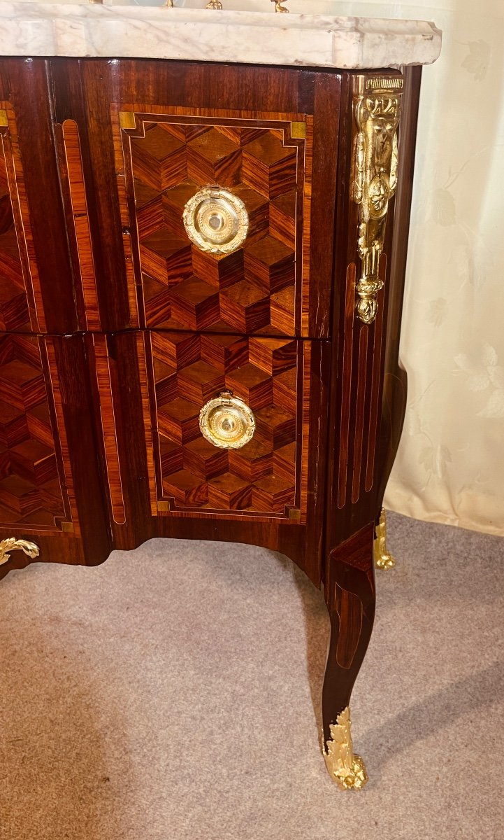 Chest Of Drawers Stamped J. Dautriche, 18th Century -photo-4