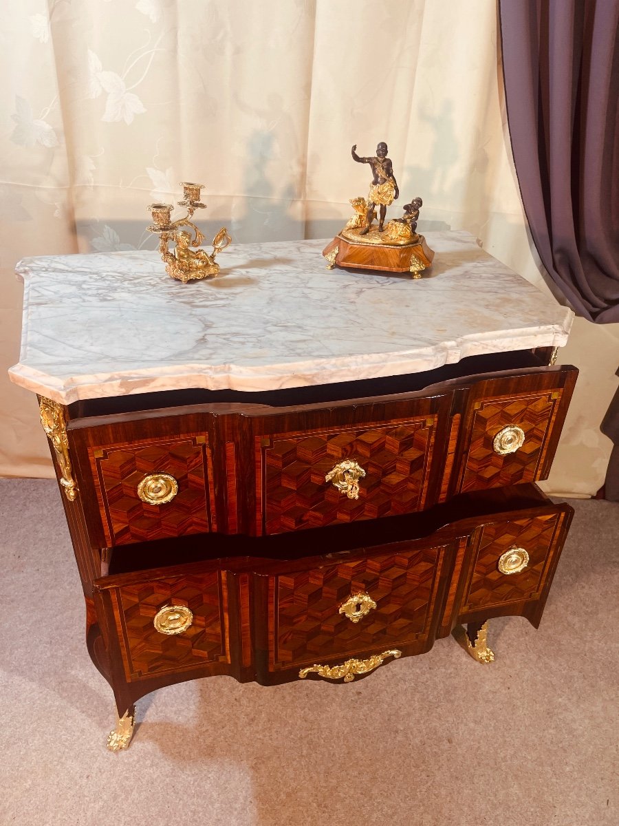 Chest Of Drawers Stamped J. Dautriche, 18th Century -photo-4