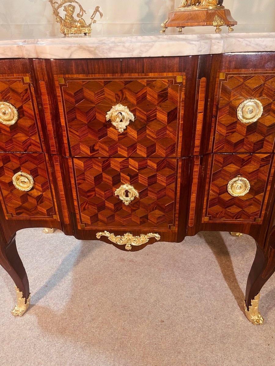 Chest Of Drawers Stamped J. Dautriche, 18th Century -photo-8