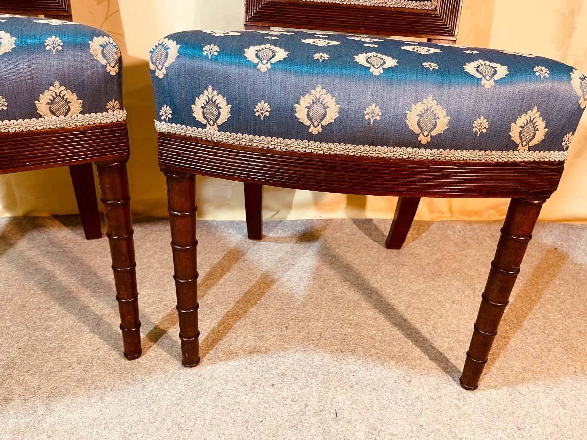 Jacob Desmalter (attr), Pair Of Mahogany Chairs, 19th Century -photo-3