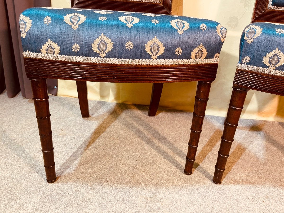 Jacob Desmalter (attr), Pair Of Mahogany Chairs, 19th Century -photo-2