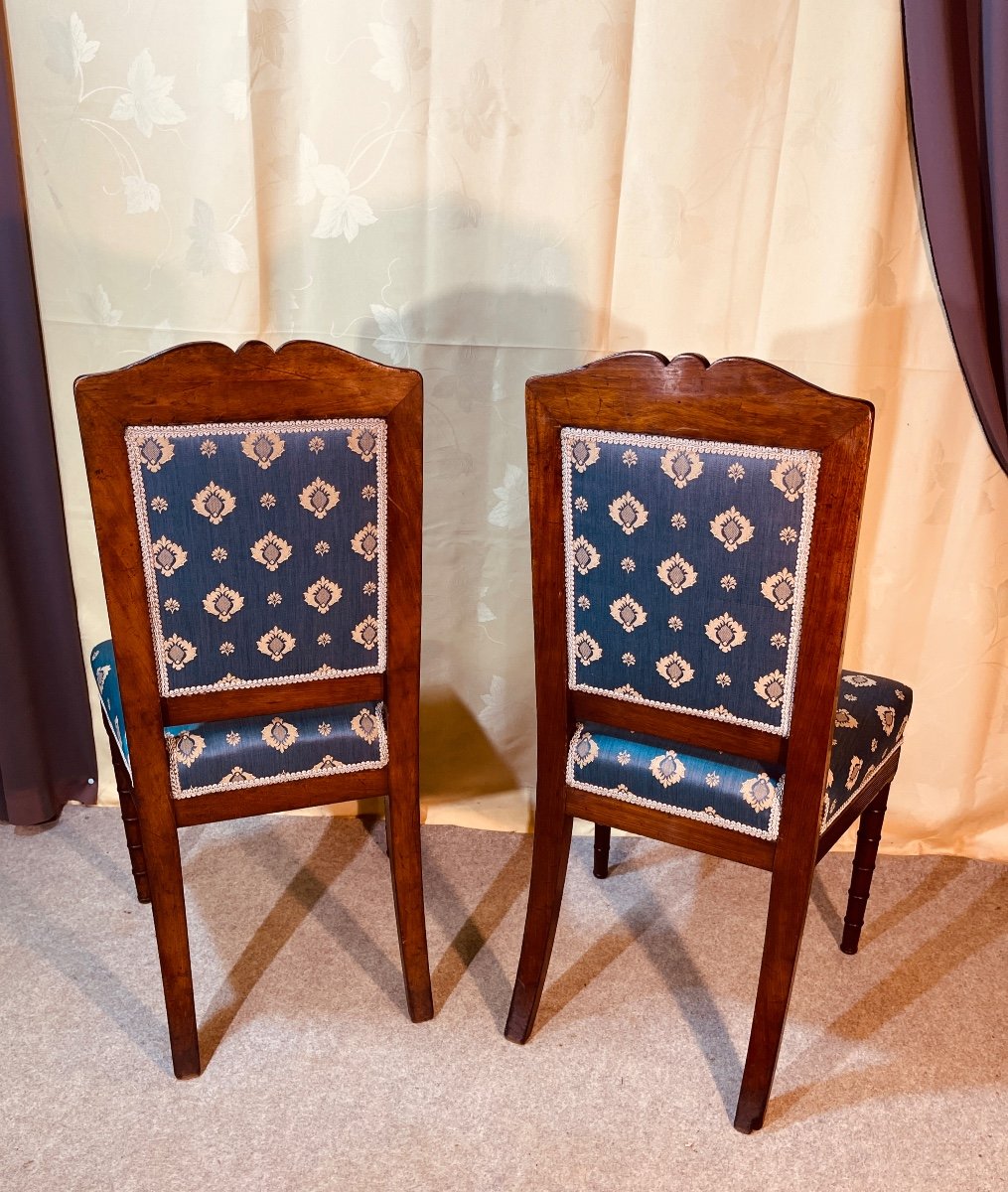 Jacob Desmalter (attr), Pair Of Mahogany Chairs, 19th Century -photo-4