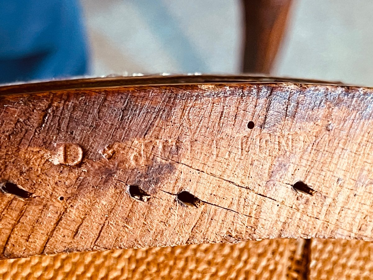 Pair Of Armchairs Stamped D. Julienne, 18th Century -photo-7