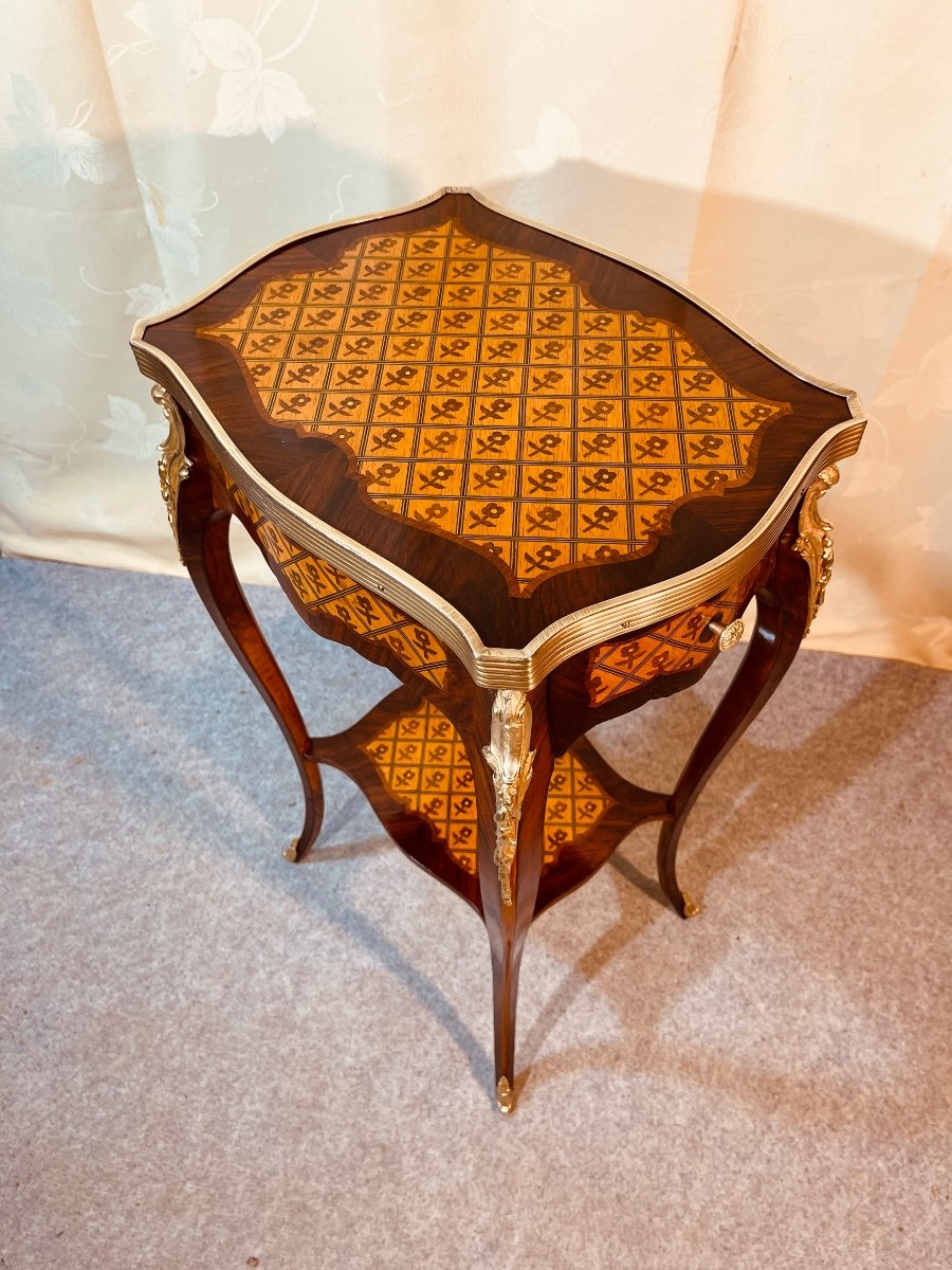 19th Century Marquetry Coffee Table -photo-1