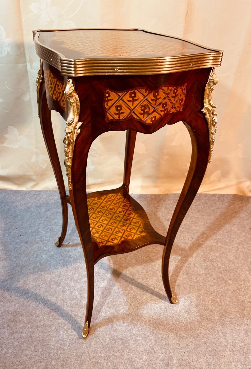 19th Century Marquetry Coffee Table -photo-4