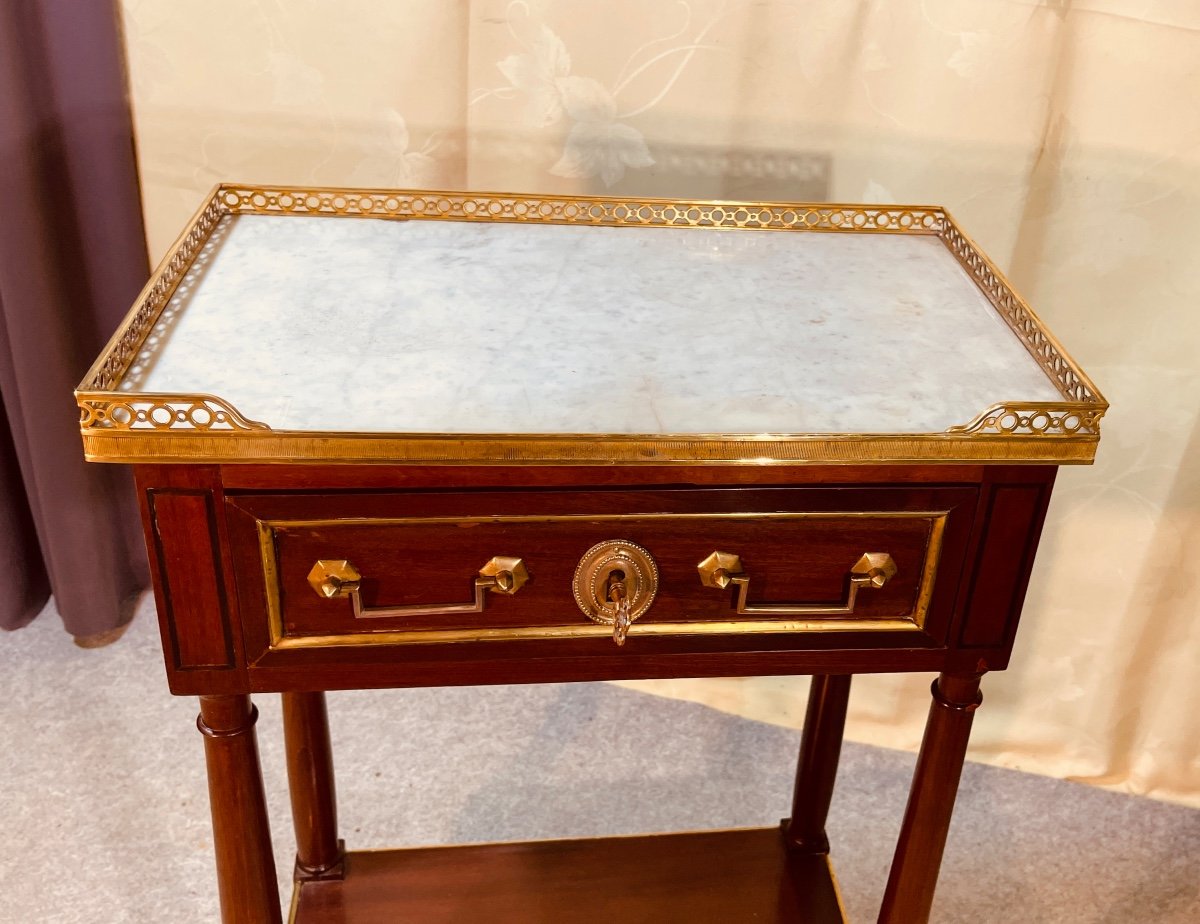 Louis 16 Mahogany Chest Of Drawers, Late 18th Century -photo-2