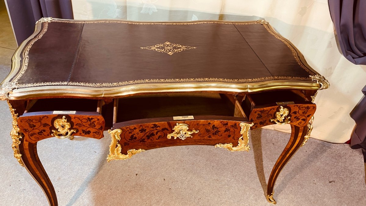 Louis XV Desk With Mustaches, 19th Century -photo-8