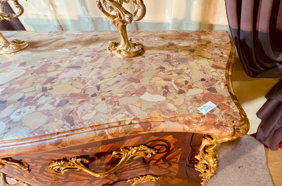 Louis XV Chest Of Drawers, Bvrb Stamp, 18th Century -photo-1