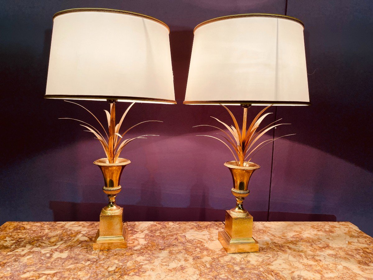 Paire de Lampes Signées CHARLES & FILS 