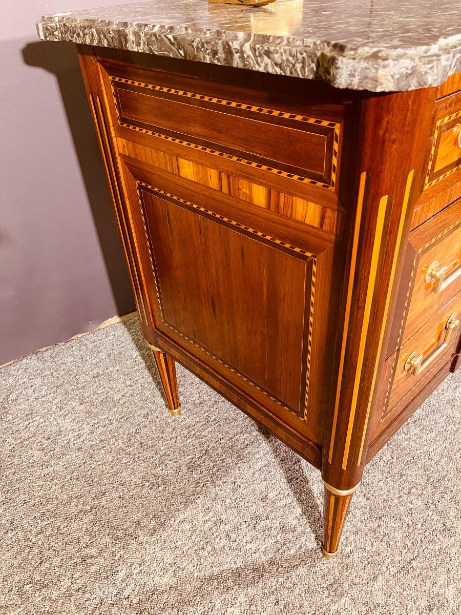 Louis XVI Commode With 5 Drawers, Eighteenth Century Era-photo-2