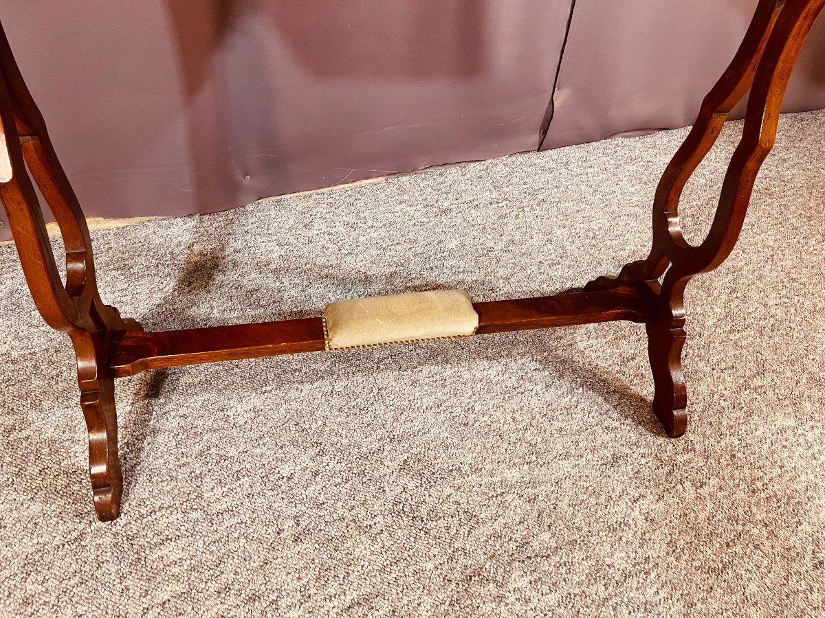 Kidney Shaped Mahogany Writing Table-photo-2