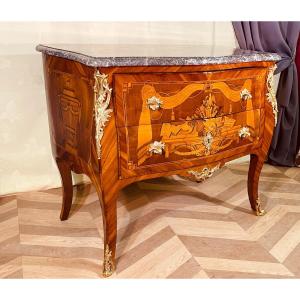 Commode Louis XV , Epoque 18ème 