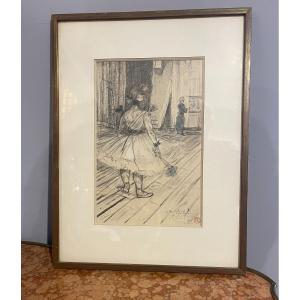 Dessin d'Henri Toulouse-Lautrec En 1899, Reproduit Par Daniel Jacomet 