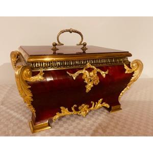 Coffret Tombeau En écaille Rouge , 19eme 