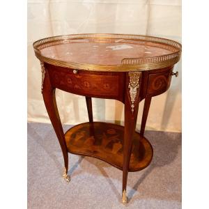 Louis XV Marquetry Coffee Table, 19th Century 