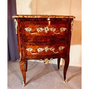 Louis XV Chest Of Drawers, Stamped Arman, 18th Century 