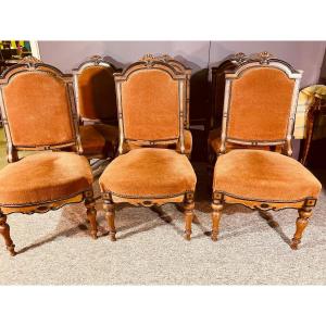 6 Chaises Louis Philippe 