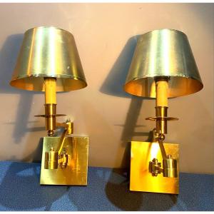 Maison Charles Articulated Wall Lights 1960s