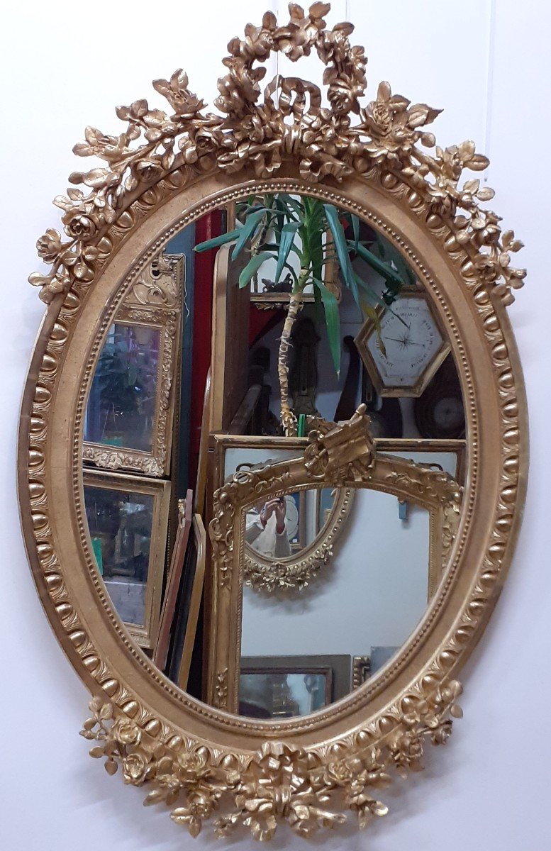 Napoleon III Oval Mirror