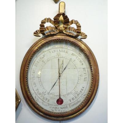 Vintage Barometer Louis XVI