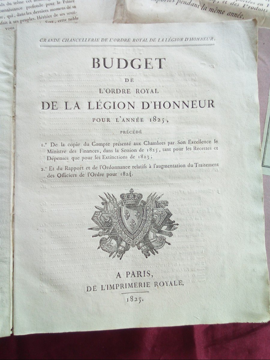 Legion Of Honor . Archives Grand Chancellery Of The Royal Order Of The Legion Of Honor 1823...-photo-2