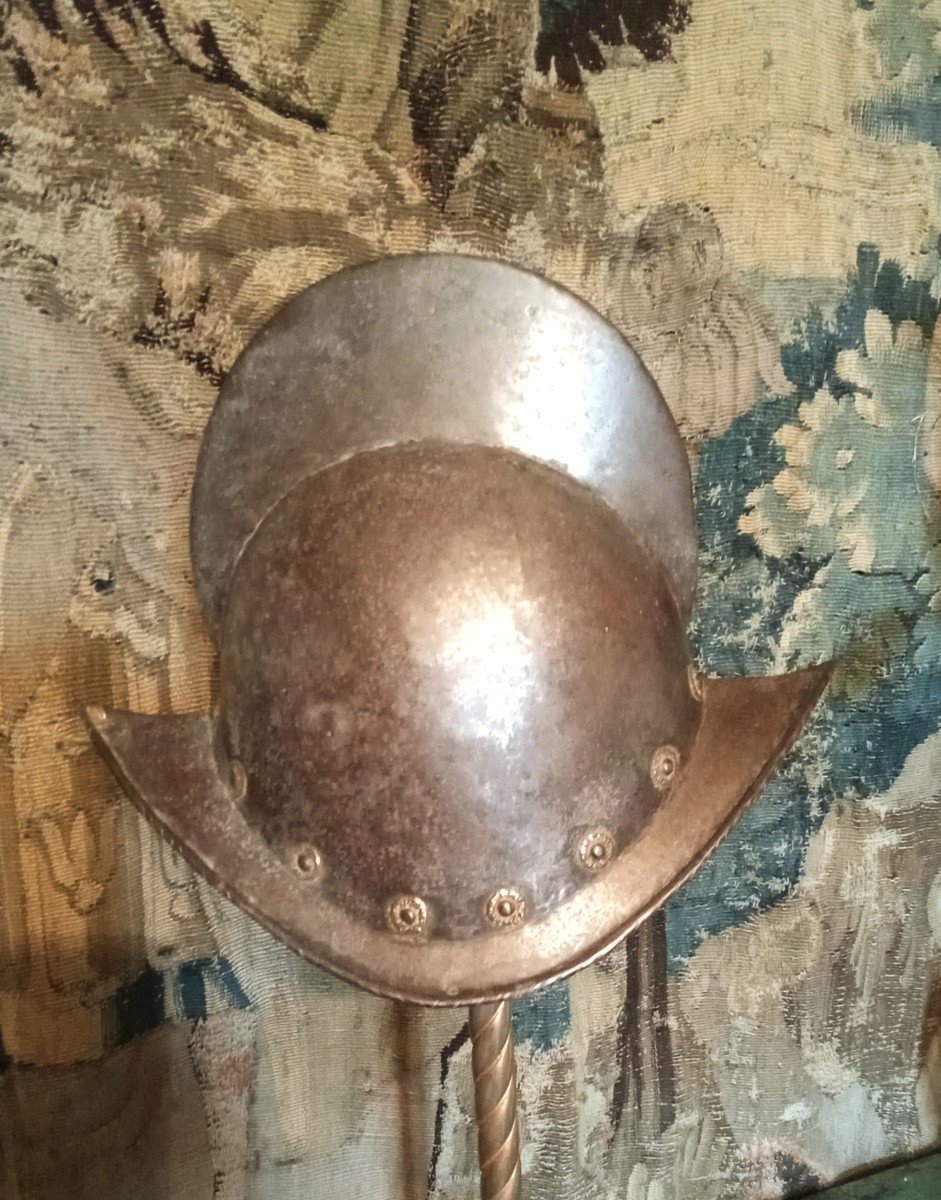 Casque '' Morion à Crète '' De Fantassin Sous La Renaissance . Epoque XVI ème-photo-2