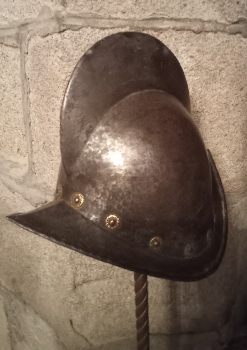 Casque '' Morion à Crète '' De Fantassin Sous La Renaissance . Epoque XVI ème-photo-1