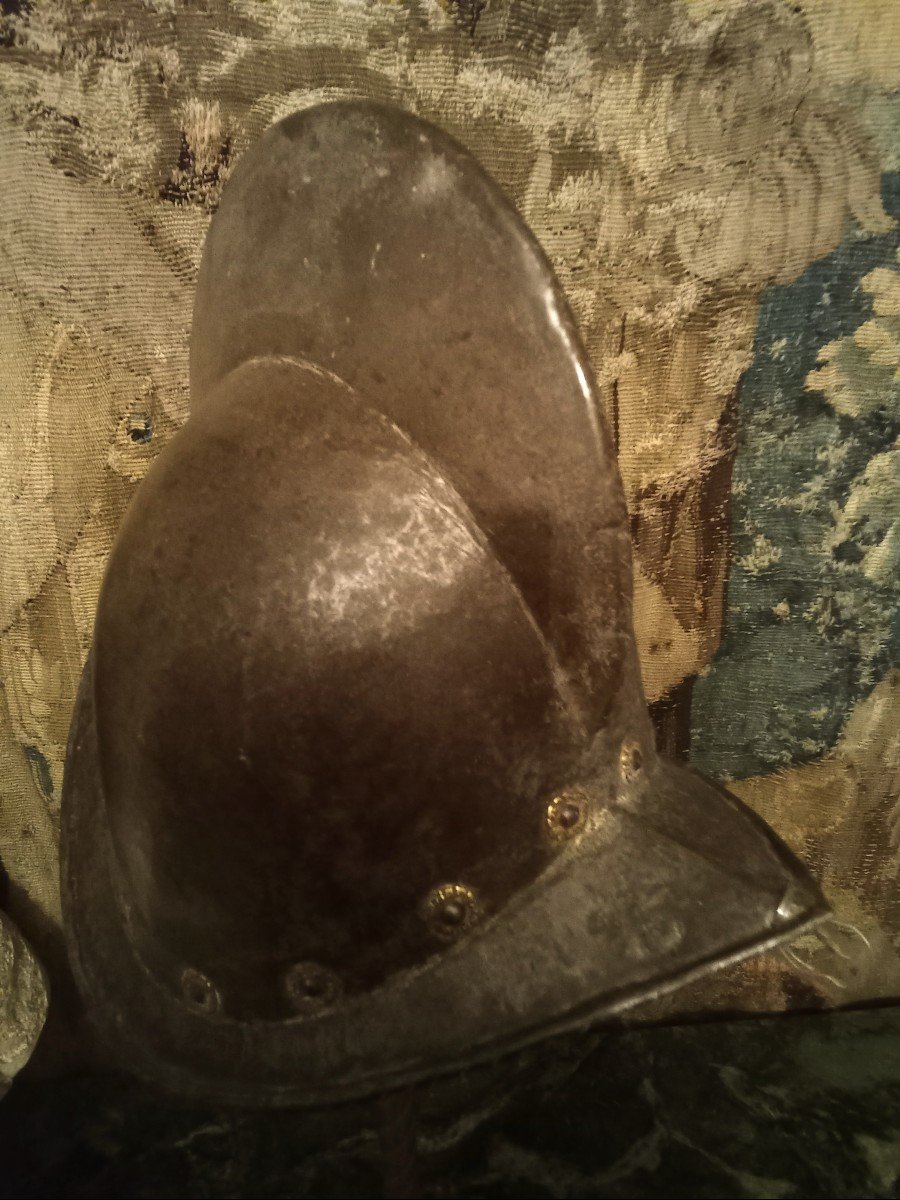 Casque '' Morion à Crète '' De Fantassin Sous La Renaissance . Epoque XVI ème-photo-4