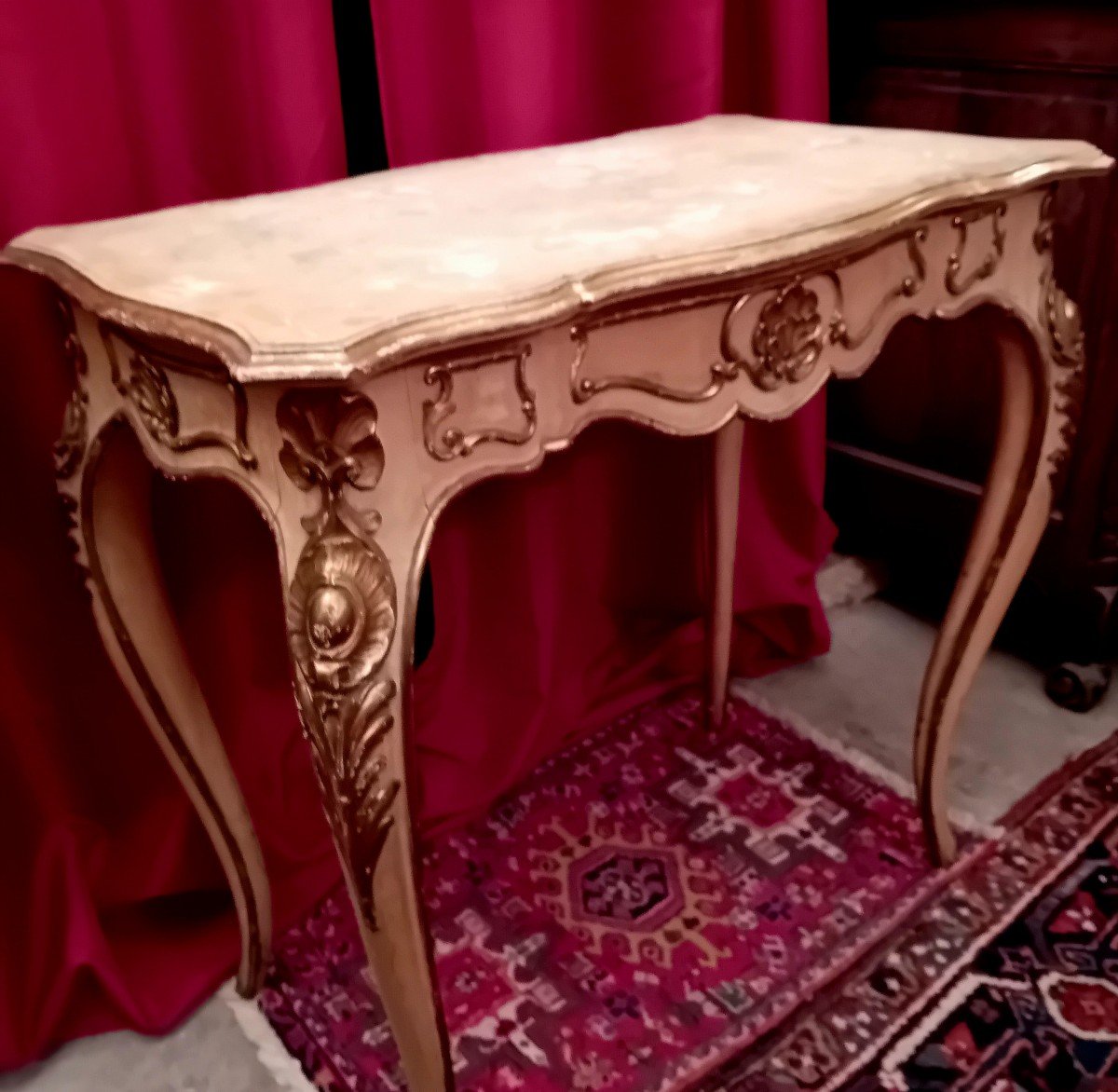 Louis XV Center Table. End Of 19th-early 20th Century-photo-3