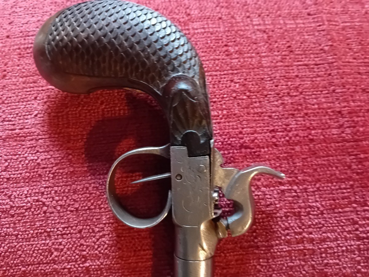 Pistolet De Voyage à Coffre Circa 1830-photo-1