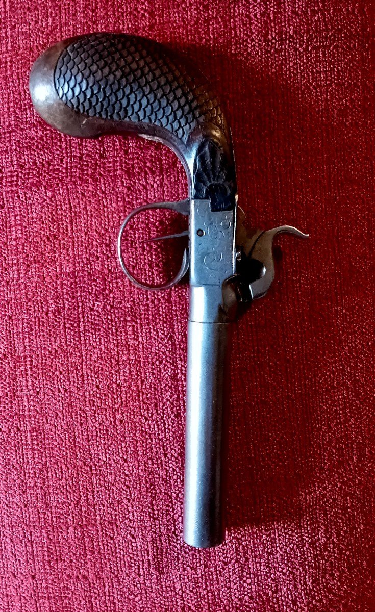 Travel Pistol In Chest Circa 1830