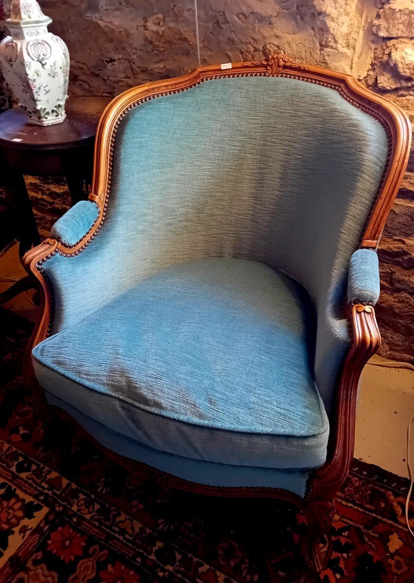 Fauteuil bergère de Style Louis XVI  .mi XXème -photo-2