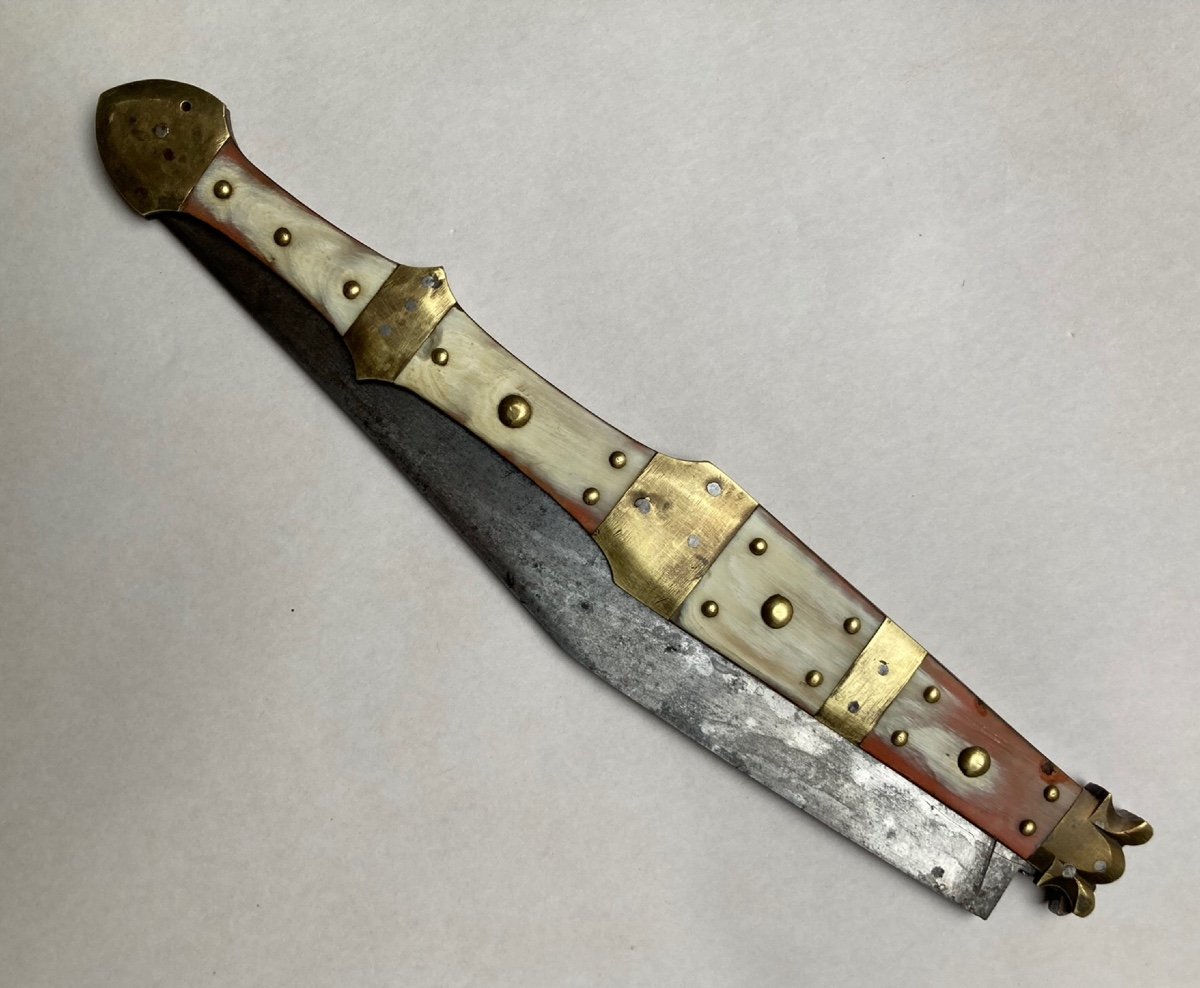 Navaja Folding Knife Brand Valero Jun Zaragoza, Thiers France 19th Century-photo-1