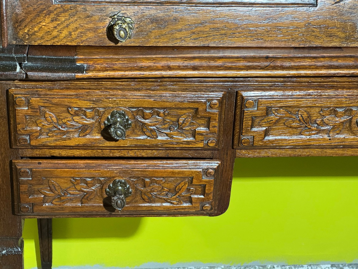 Louis XVI Cylinder Desk With Steps-photo-3