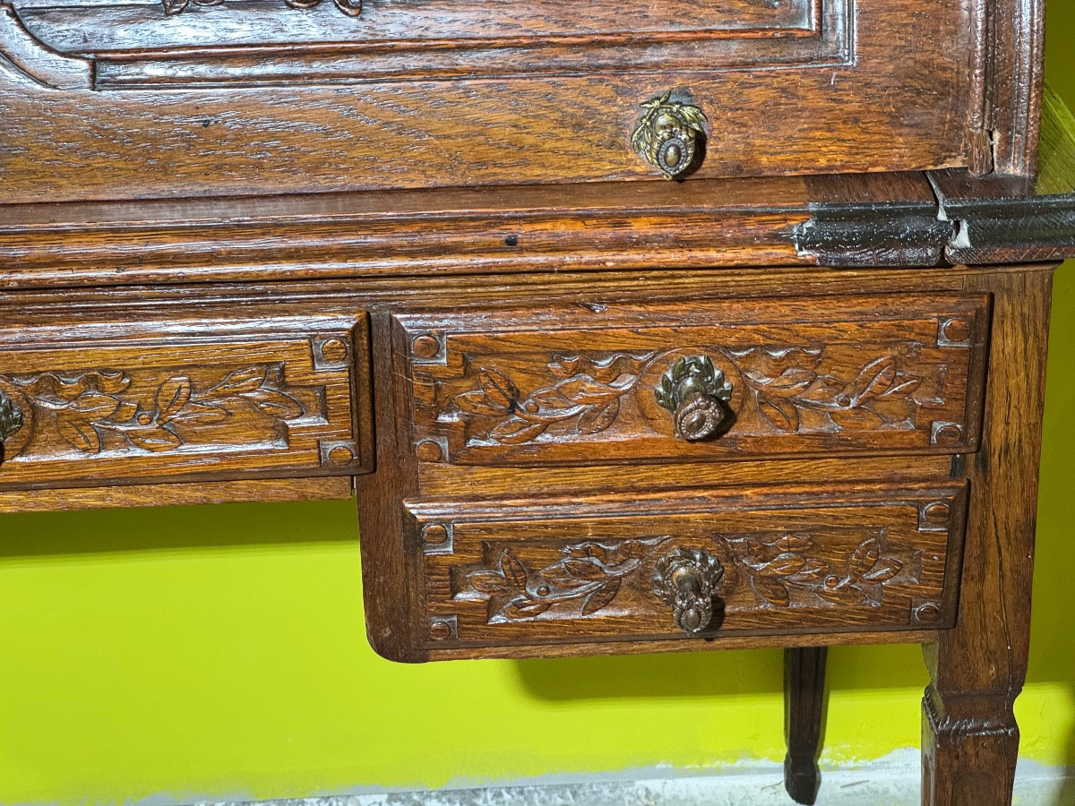 Louis XVI Cylinder Desk With Steps-photo-4