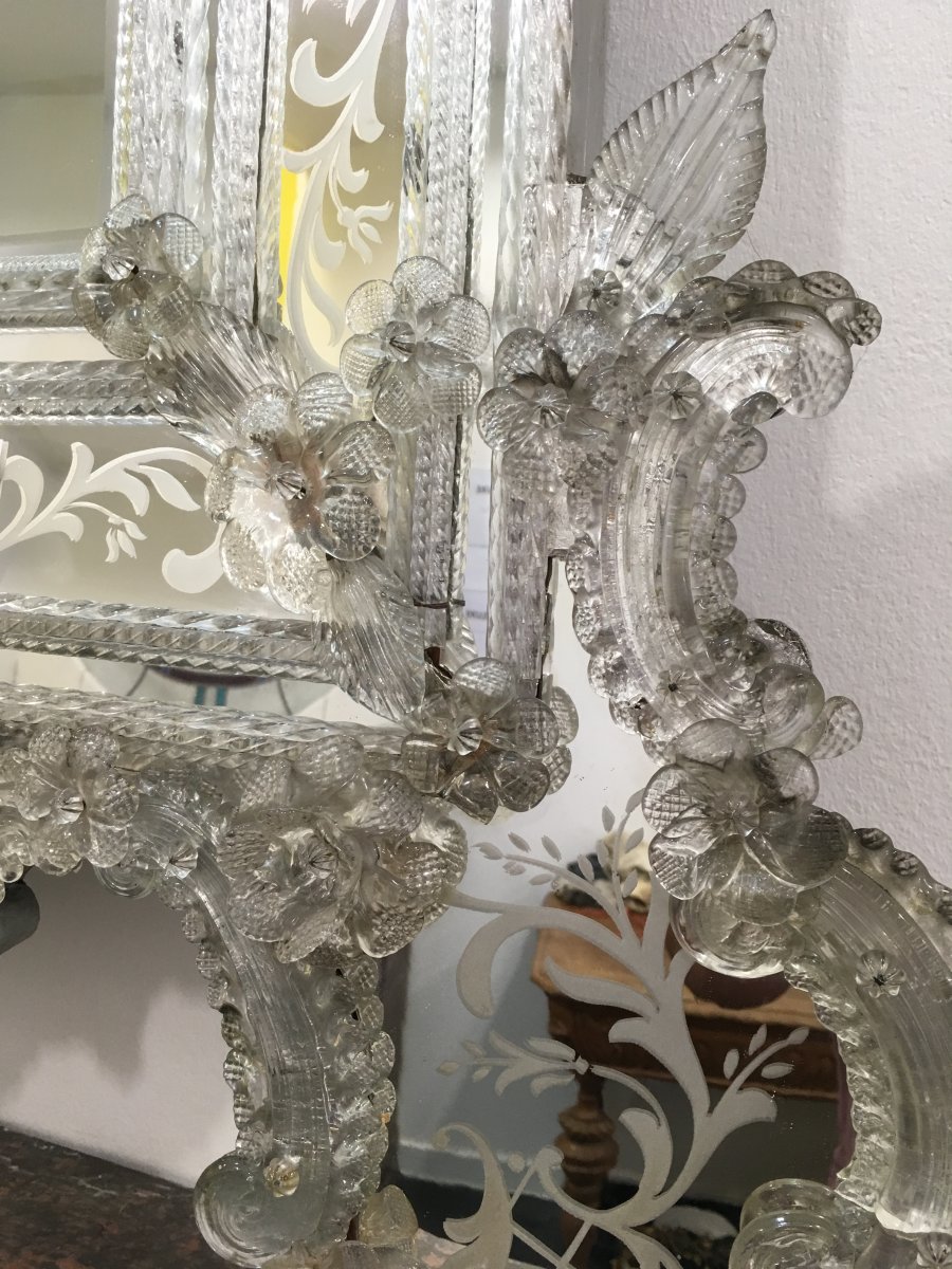  Antique Venetian Mirror-photo-3