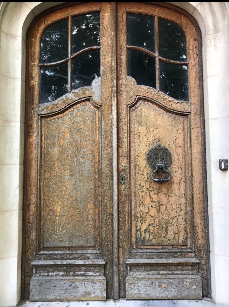 Louis XV Oak Entrance Door-photo-5