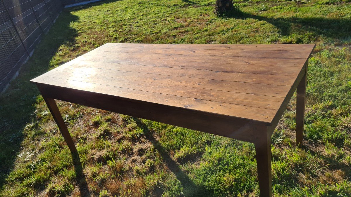 Table De Ferme XIXème 180cm-photo-6