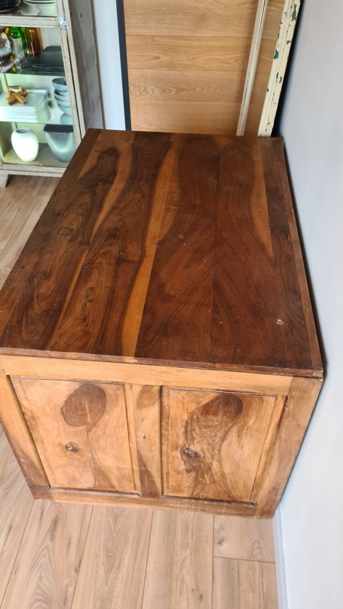 Vintage Walnut Desk Circa 1950-photo-4