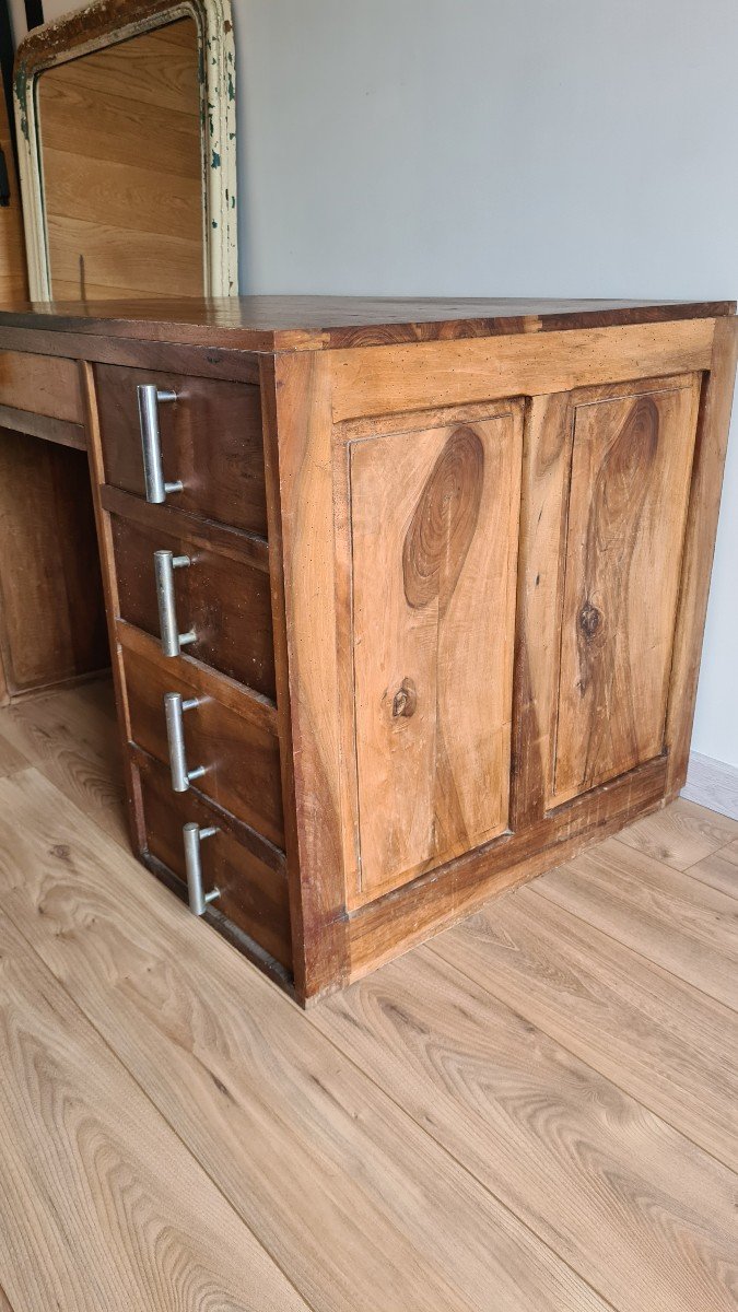 Vintage Walnut Desk Circa 1950-photo-5