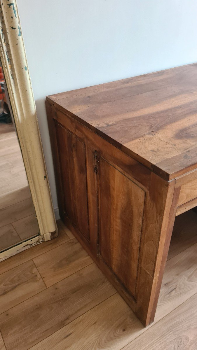 Vintage Walnut Desk Circa 1950-photo-6