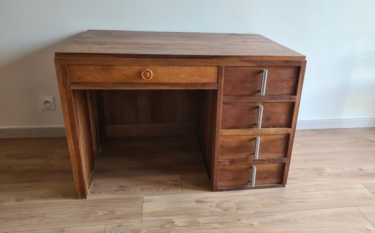 Bureau En Noyer Vintage Circa 1950