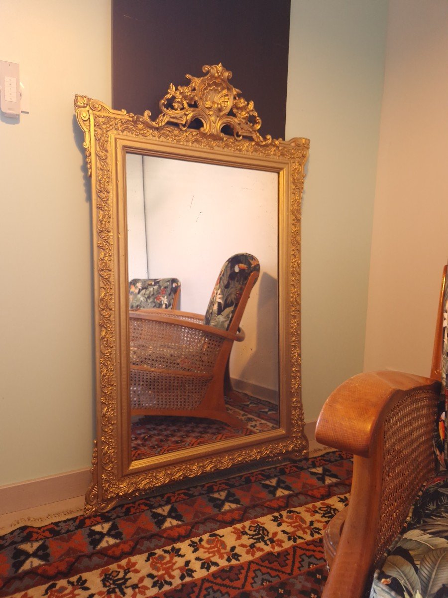 Golden Napoleon Mirror H130 Cm-photo-2