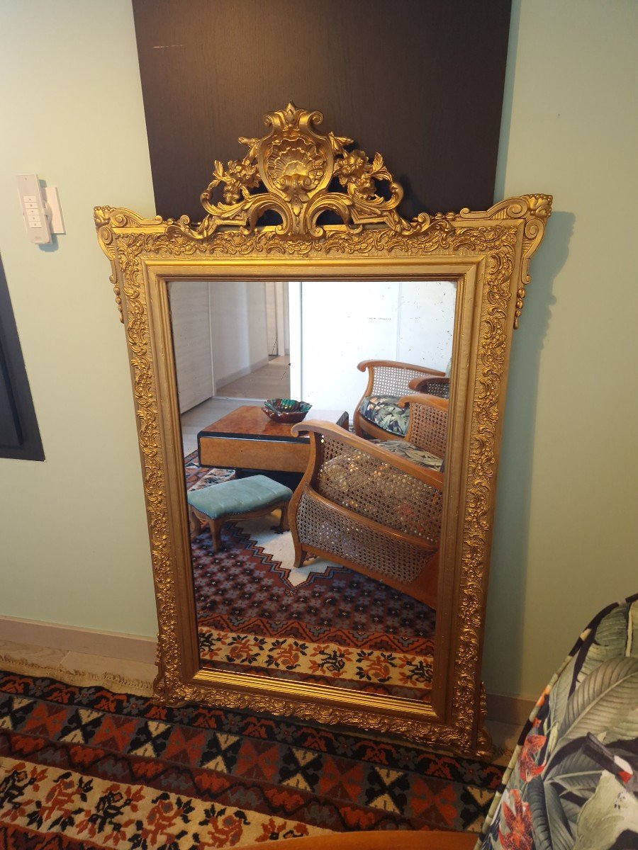 Golden Napoleon Mirror H130 Cm-photo-4