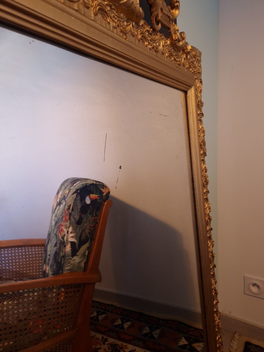 Golden Napoleon Mirror H130 Cm-photo-5