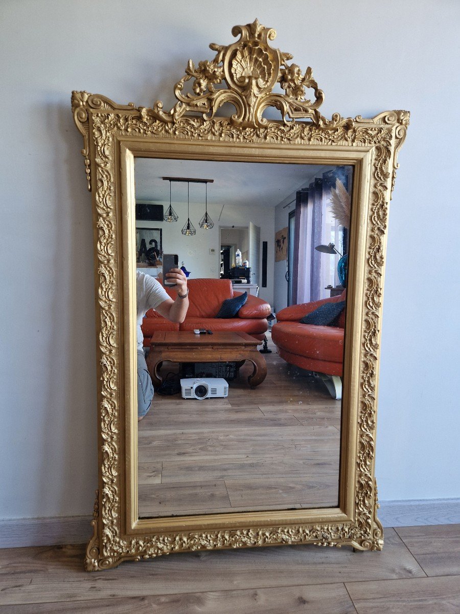 Golden Napoleon Mirror H130 Cm