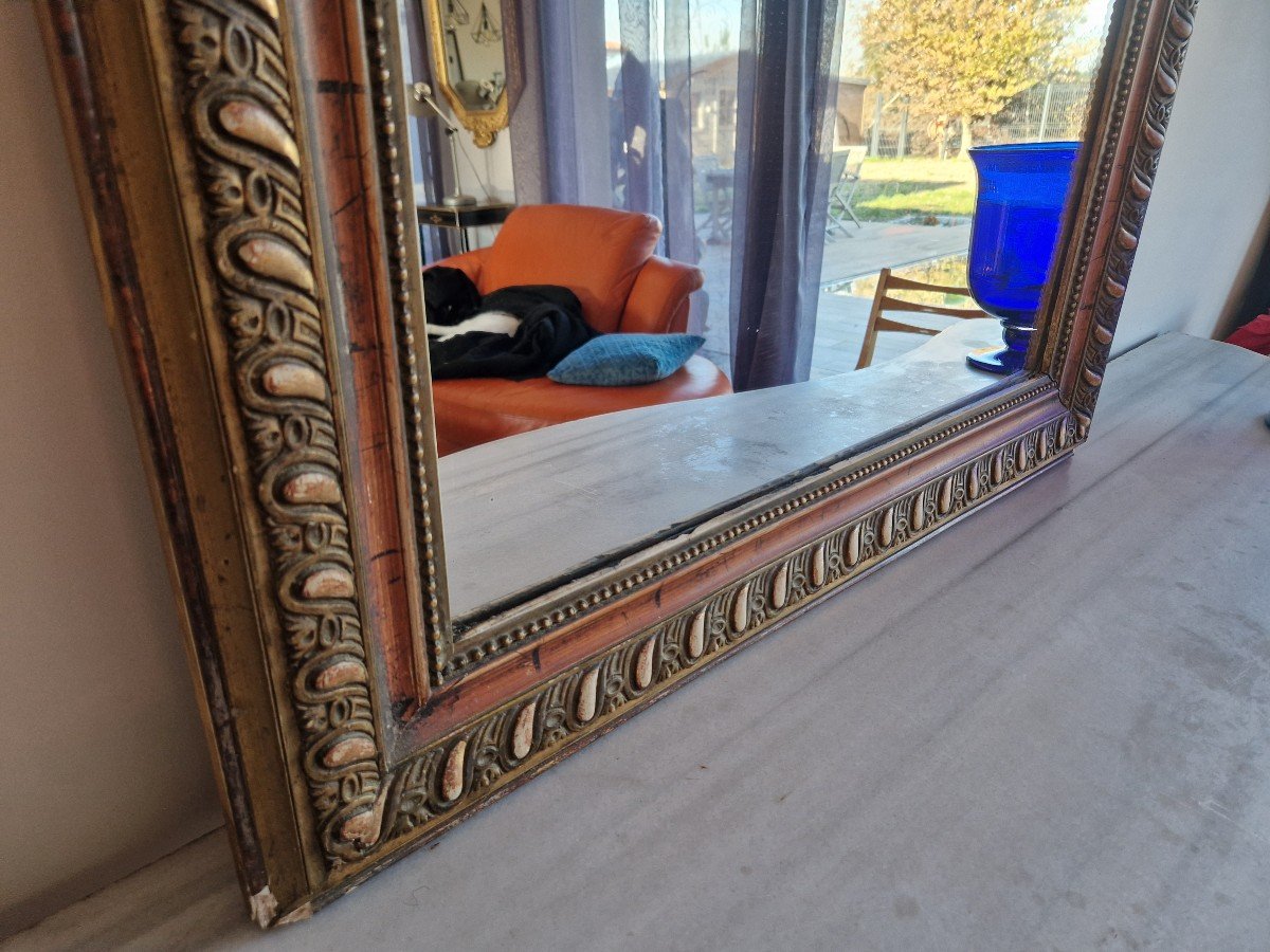 Miroir d'époque Louis Philippe H141 Cm-photo-2